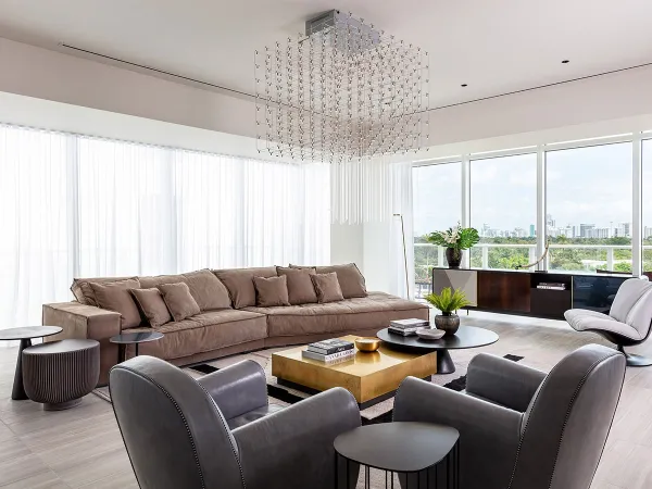 El sofá Budapest Soft en un salón