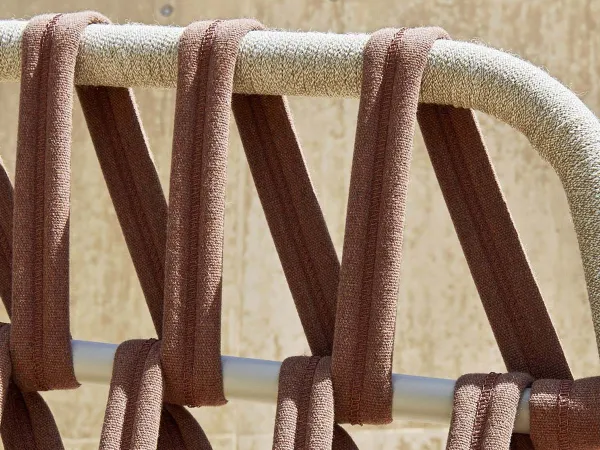 Detail of Emma Cross Sofa by Varaschin