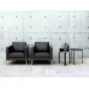 Leather version of the Box armchair by Living Divani