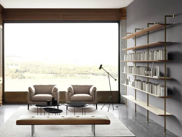 Version murale de la bibliothèque Sailor par Living Divani