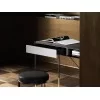 Equipped drawer and open compartment of the Era desk by Living Divani