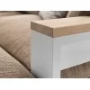 Details of the armrest of the Freeport sofa by Flexform