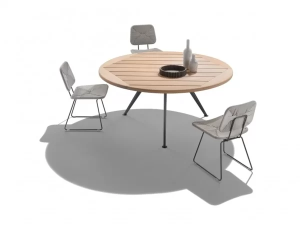 Runde Form für den Zefiro Outdoor-Tisch