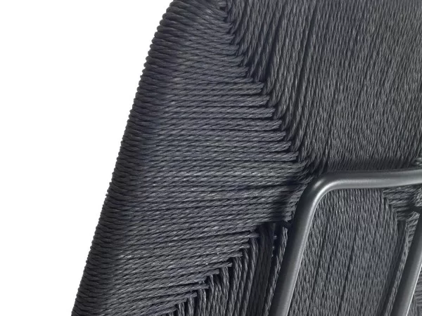 Details of the backrest of the Echoes little armchair by Flexform