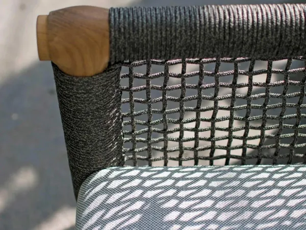 Détails du tissé avec une corde ronde