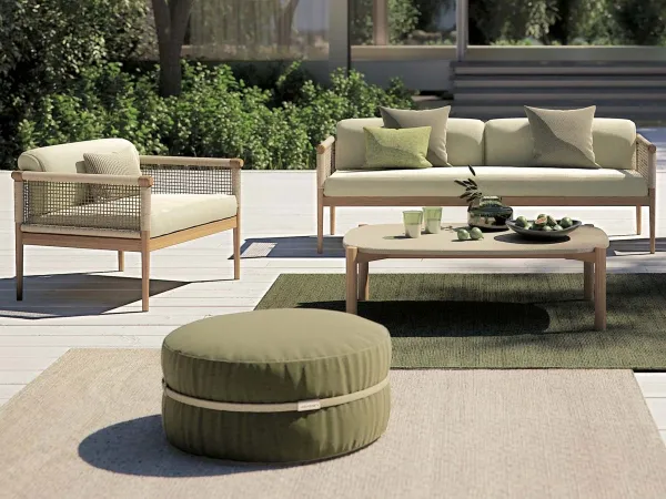 Le fauteuil Lodge avec le canapé Lodge d'Atmosphera