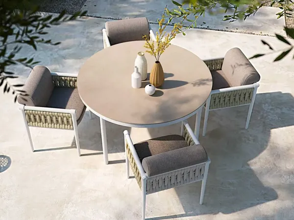 Version ronde de la table Dulton par Atmosphera