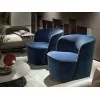 Blue version of the Felix armchair by Lema