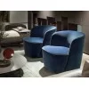Version bleue du fauteuil Felix de Lema