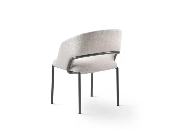 Details of the backrest of the armchair Alma by Flexform