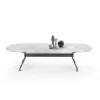 Version de la table Academy de Flexform avec plateau en marbre