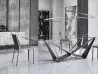 The Skorpio table with glass top