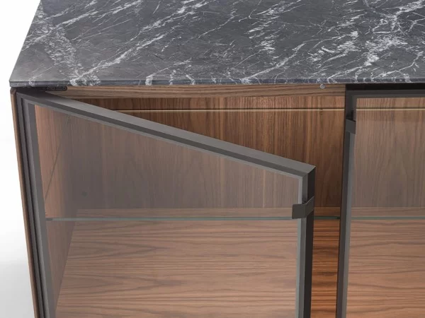 Details of the Matics 4 Crystal sideboard doors by Porada