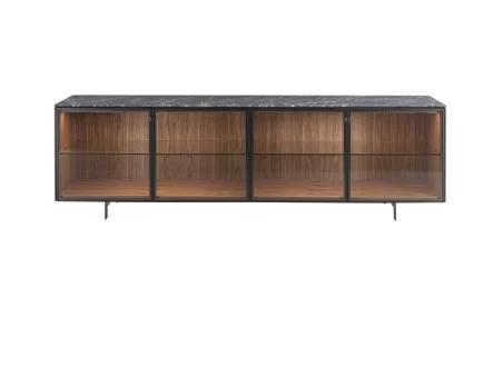 Matics 4 Kristall Sideboard von Porada: ein Sideboard 100% Made in Italy