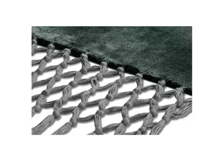 Il tappeto Fringes di Baxter in versione bosco + sabbia