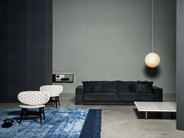 Il tappeto Fringes di Baxter in una zona living