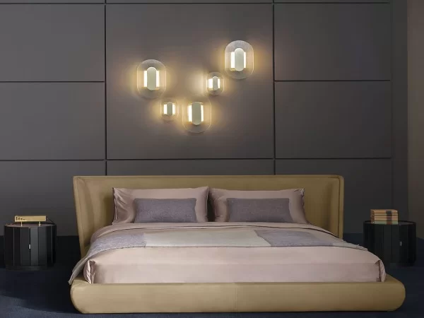 Baxter Button lamp in a bedroom