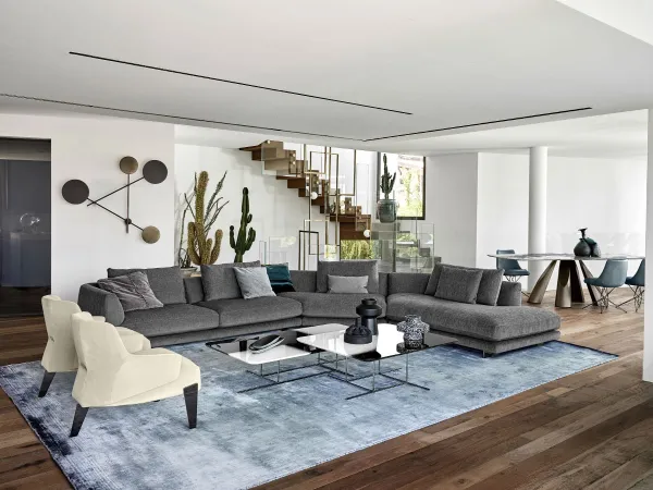 Corner version of the Self Control sofa by Arketipo