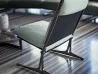 Details of the backrest of the Barracuda armchair
