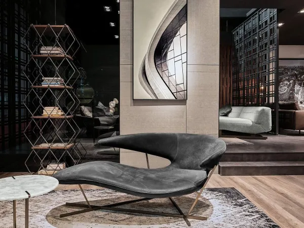 The Manta chaise longue in a living room