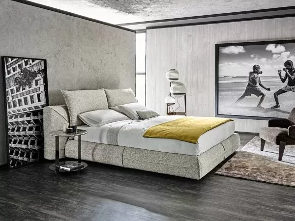 Side view of the Starman Dream bed by Arketipo