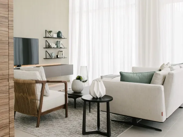 Jiff coffee table in a living room