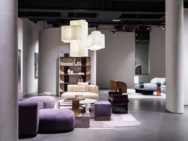 La lampada Nuvola di Baxter in una zona living