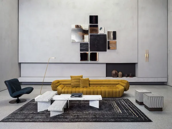 La table basse Rail de Baxter dans un salon