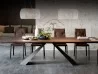 The Eliot Wood table in a dining room
