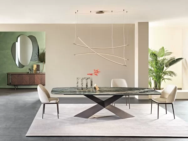 The Tyron Keramik table in a dining area