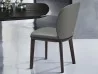 Details of the back of the Chris chair by Cattelan Italia