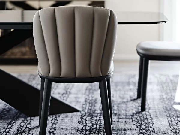 Details of the back of the Chrishell chair by Cattelan Italia