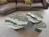 The Albert Keramik coffee table with a Kaindy marble top
