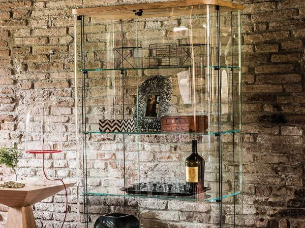 The Chantal display case in a living area