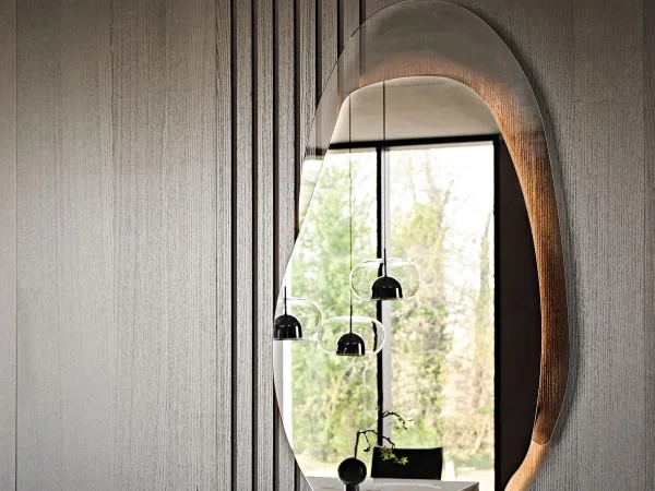 Detalles del sistema de iluminación del espejo Akumal