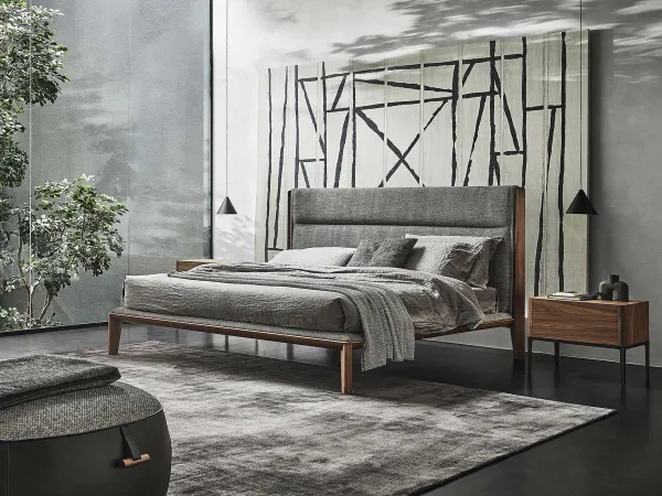 Nyan I by Porada with fabric headboard