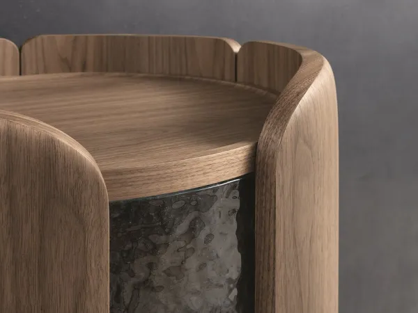 Detalles del cristal Ice del mueble bar Mary