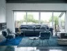 The Budapest Soft sofa with the Nepal armchairs by Baxter
