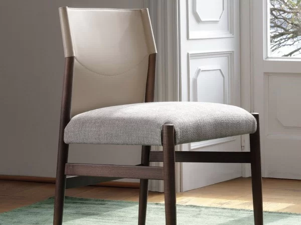 The Sveva chair by Porada without armrests