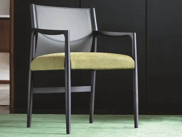 Sveva chair by Porada - version with armrests