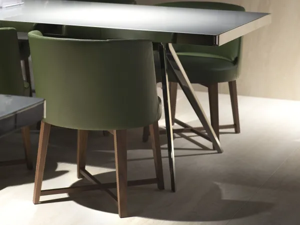 Detalles del respaldo de la silla Hera de Flexform