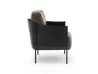Details of the SC1 armchair leather backrest and armrest