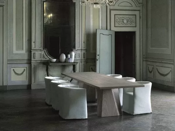 The Wedge table in a living area