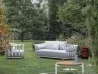 Das Sofa Portofino aus weißem Aluminium