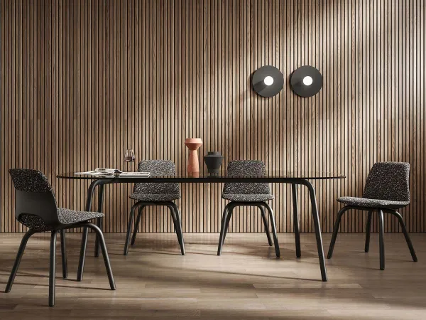 Detalles de la estructura de la mesa Osé de Liu Jo Living