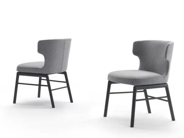 Details of the structure of the Vesta chair by Flexform