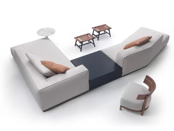 The Perry coffee table together with the sofa of the same name