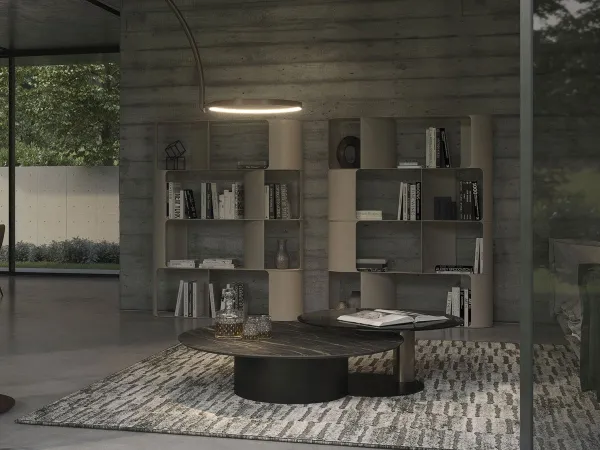 Bibliothèque Fulham de Cattelan dans un espace de vie