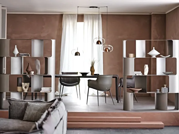 Fulham bookcase used as a partition in an open space