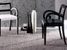 Details of the armrests of the Garbo little armchair by Porada